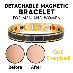 Detachable Magnetic Therapy Bracelet Fashionable Titanium Steel Couple Bracelet Health And Wellness Bracelet磁疗手链
