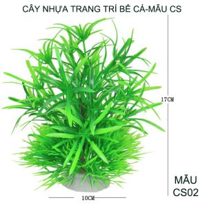 01 Cây nhựa trang trí bể cá cảnh mẫu CS có nhiều mẫu cây tùy chọn