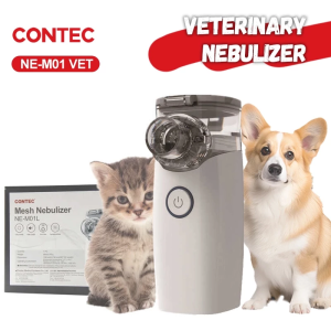 CONTEC NE-M01VET Veterinary Portable Nebulizer Animal Handheld Compression Mesh Nebulizer