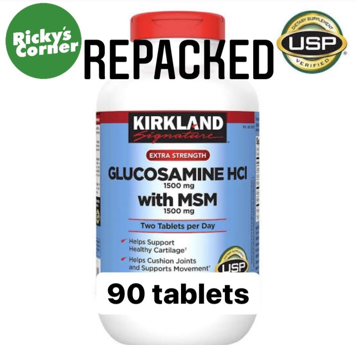 REPACKED kirkland glucosamine HCI with MSM 90 TABLETS Lazada PH