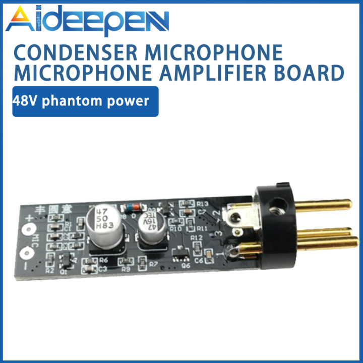 60dB Gain Amplifier Microphone Preamp With 48V Phantom Power