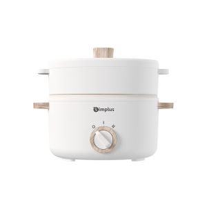 Simplus Electric Cooker Rice Cooker 1.5L Multifunctional Cooker with Stainless Steamer Non Stick Coating