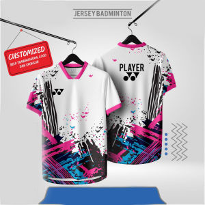 【Free Custom Name & Number】2025 New Fully Sublimated YONEX Jersey Malaysian Mens and Womens Shirt Badminton Jersey Microfiber T-shirt Free Customized Name