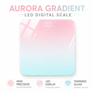 Digital Body Scale High Accuracy Weight Scale Smart Digital Body Fat Weighing Scale USB Rechargeable LED Display Precision Bathroom Scale Electronic Personal Weight Scale for Home Fitness Health Tracking Large Platform Malaysia 电子体脂秤