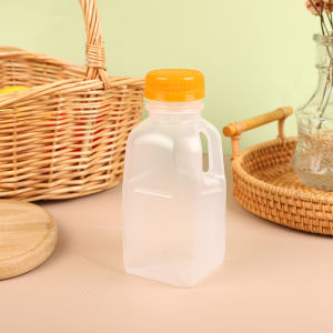 [Alex Do] Hot Sale 1PC 320 500ml Transparent Kids Water Bottle Plastic Juice Bottle PET Milk Beverage Bottle With Lid Camping Hiking Drinkware