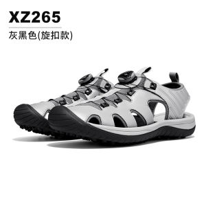 AUPGM Mens golf shoes summer sandals anti-slip with spikes ultra-breathable featuring a twist-lock closure