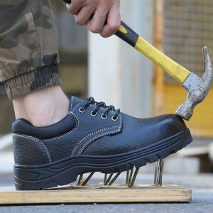 Safety Shoes Anti Slip Anti Smash Protective Steel Toe Cap Lightweight Sneaker Breathable Protective