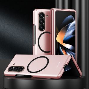INOVAGEN Magnetic Phone Case For Samsung Galaxy Z Fold 5Fold 4Fold 3Baby Skin TouchWireless Charging SupportPC Full Protection Cover Fingerprint Resistant