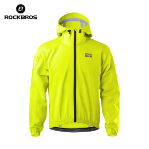 ROCKBROS Rainproof Outdoor Jacket Windproof Comfortable Road Bike Cycling Interchange Jacket Men Women Fully Waterproof Climbing Cycling Hiking Jacket