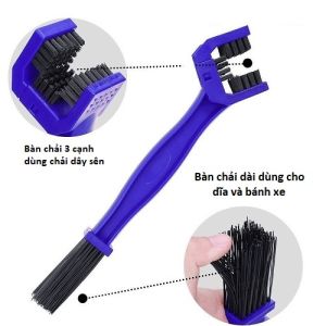 Dụng Cụ 2 Trong 1 Bàn Chải Vệ Sinh Dây Sên - Nhông Dĩa - Bánh Xe Chuyên Dùng Cho Xe Máy Xe Đạp