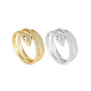 Elegant Snake Coil Rings Jewelry Contemporary Snake Rings Adornment Adding A Touch Of Elegances To Any Ensembles
