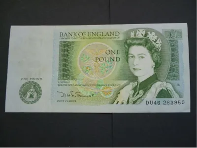 [Loh Banknote] England 1 Pound 1981 - 1984 QEII Great Britain #2