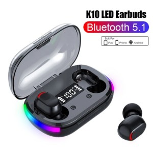 【ส่งจากประเทศไทย 】หูฟัง K60ล่าสุด หูฟังบลูทู ธ9D หูฟังไร้สายสเตอริโอ 5.2พร้อมไมโครโฟนชาร์จกรณีกีฬาหูฟังกันน้ำชุดหูฟังสำหรับโทรศัพท์มือถือ