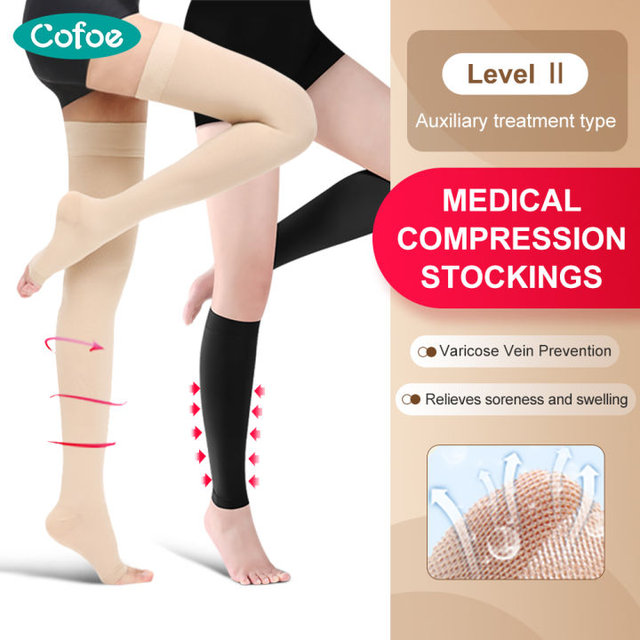 Cofoe 23-32 mmHg Medical Compression Stockings Level 2 Varicose Veins ...