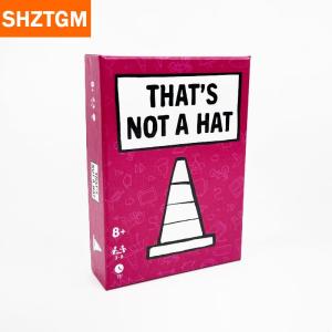 [COD] SHZTGM โต๊ะเกมภาษาอังกฤษ1ชุดสำหรับผู้เล่น3-8คนไม่เหมือนใครนั่นไม่ใช่หมวกเกมสำหรับปาร์ตี้ที่มีความสุขเกมกระดานด้านบนพร้อมเกมไพ่พื้นฐาน