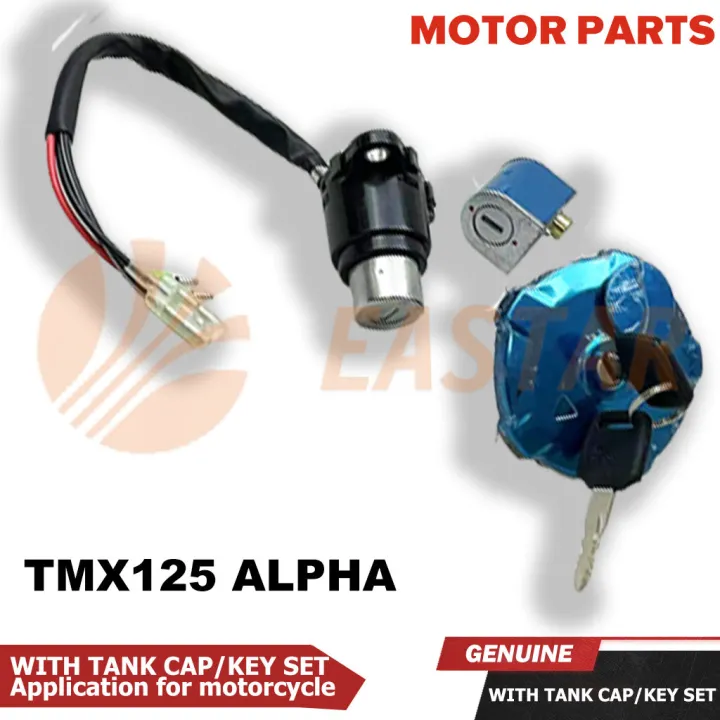 Tank Ignition Key IGNITION SWITCH SET WITH TANK CAP/KEY SET TMX125 ALPHA | Lazada PH