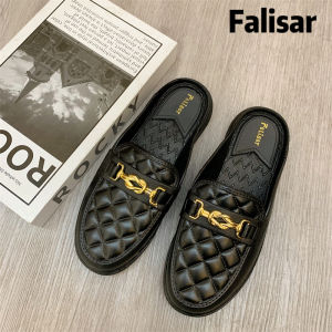 Falisar รองเท้าแฟชั่นผู้หญิงเเบบสวมรุ่น รองเท้าแตะ สลิปเปอร์ 8012-1
