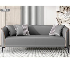 👍Leather-Aire Sofa(Free🚚🔨) Type 8006 GreenBlueGreyCream Free Pillows