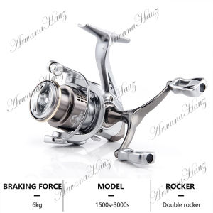 5.2:1 Anti-corrosion Baitcasting Reel / Reel Pancing Laut / Max Drag 6kg Fishing Reel / reel pancing full besi / relll full besi murah / reel pancing murah kuat / real pancing / Reel Pancing Lempar