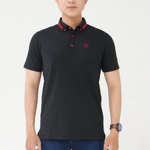 MERRIMAN SALE - Áo Polo Merriman Tay Ngắn Thoáng Mát Co Giãn 4 Chiều Màu Đen Trắng Hồng