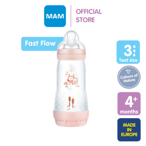 MAM Easy Start Anti Colic Bottle (320ml) with Fast Flow Silicone Teat
