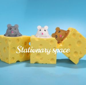 Mainan Pop Up Squirrel Bentuk Tikus Keju Remasan Lucu Gemas