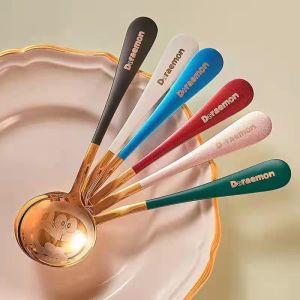 (COD) SENDOK MAKAN STAINLESS STEEL DORAEMON