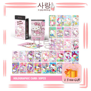 30pcs Kuromi My Melody Sanrio Pochacco Cinnamoroll Hello Kitty LOMO Cartoon Character Collection Laser Printed Cards Laminated Blink Blink Cards Art Craft Based Album Photo Cards Scrapbook Diary Journal Album Gift Wrapping Handbook  Photocard