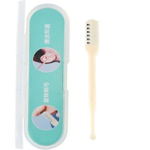 Stainless Steel Nose Hair Trimmer Tools Manual Painless Washable Ear Hair Cutter With Brush Gunting Bulu Hidung鼻毛修剪器