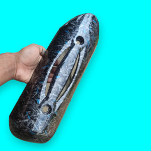 Forged biru Tutup tameng knalpot scoopy karbu lama