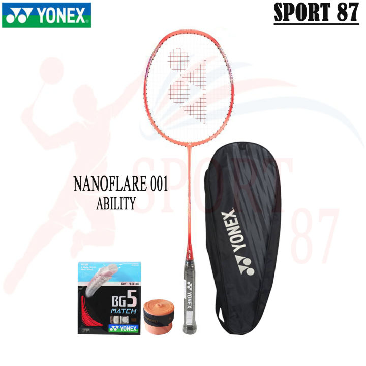 Raket Badminton Yonex Original Nanoflare 001 Ability Clear Feel Bonus