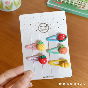 Set kẹp tóc bấm màu kẹo ngọt đính hoa xinh xắn cho bé gái PK146