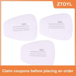 【ZTOYL】 20 cái 5N11 bụi bông giấy lọc cho 6200 7502 6800 hóa chất phun sơn mặt nạ khí phụ kiện