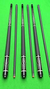 ไม้คิวบิลเลียดคาร์บอนเทคโนโลยีสีดำ 1/2 แยก ไม้คิวเก้าลูกอเมริกัน ไม้คิวแปดลูกสีดำจีน หัวใหญ่ 13 มม. ขายตรงจากโรงงาน