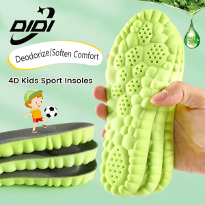 DIDI 4D Kids Sport Insoles Massage Shoes Insoles Super Soft Running Sports Insole for Feet Baskets Shoe Sole Arch Support Orthopedic Inserts