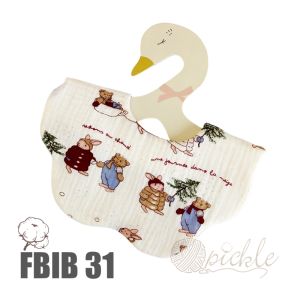6 Layers 100% Cotton Gauze U-shaped Pure Cotton Baby Bib Kids Bib Newborn Bib Burp Cloths Feeding Bib