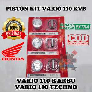 PISTON KIT VARIO 110 KVB 0.50 VARIO 110 KARBU VARIO 110 TECHNO BERKUALITAS ASLI ORIGINAL HONDA