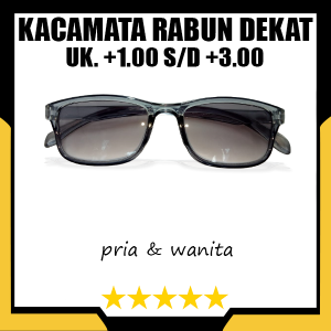 Kacamata Plus Lensa Gelap Kacamata Baca Super Fokus Kacamata Rabun Dekat Pria dan Wanita +1.00 sampai +3.00