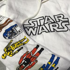 HOODIE Starwars putih Full Tag H&M (Good Quality)