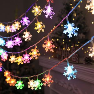 3 M Christmas Lights Snowflake String Lights 20 Led Bulb Light New Year Decorations Fairy Lights Christmas Decoration