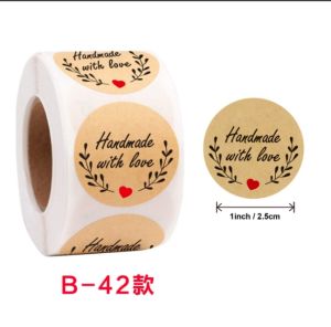 Stiker Label Thank you isi 500 pcs/roll