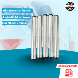 (5ชิ้น และ 10 ชิ้น) แท่งเสริมขากราวด์หัวปลั๊ก (Ground Rod) สำหรับปลั๊กไฟ AC Power ทั่วไป  ขนาด Ø5mm x 40mm