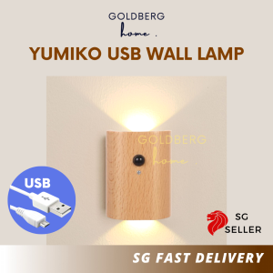 Yumiko USB Wall Lamp - Bedroom Living room light | Goldberg Home