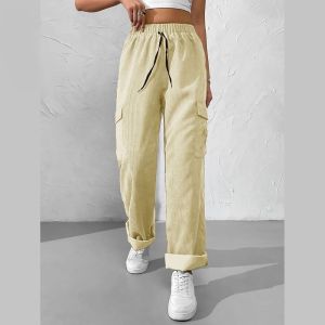 SS JOSIE Cargo Pants Square Pant Loose Fit Makapal Tela