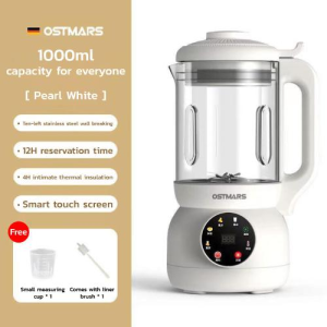 เครื่องทำน้ำเต้าหู้ผนังตัดอัตโนมัติเต็มรูปแบบ1000มล. ความจุ1-2ครัวเรือนมัลติฟังก์ชันเงียบเครื่องปั่นอาหาร