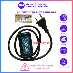 Chuyển điện 220v về 100v 110v dùng cho thiết bị điện Nhật như máy khoan máy mài máy cắt xay sinh tố | Đổi nguồn 220v sang 100v | Biến áp 220v ra 110v