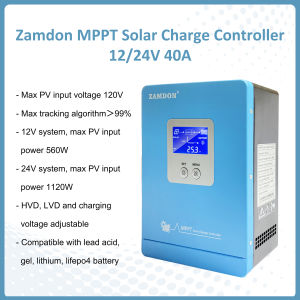 Zamdon MPPT Solar Charge Controller 40A 12V24V
