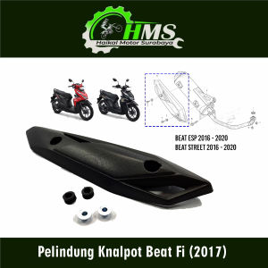 Pelindung Knalpot Beat New Fi (2020) - Cover Tutup Penutup Tameng Pengaman Muffler Exhaust Kenalpot