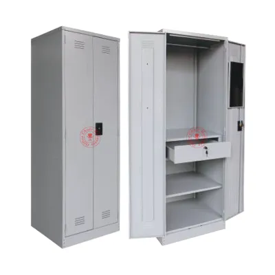 SCM-0010 ~ Full Height Wardrobe With Steel Swinging Door & Cupboard Lock