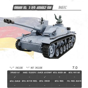 JDD[Fast Delivery][Original Available]Henglong 3868 German F8 Type Anti tank Vehicle Remote Control Tank Electric 1:16 Rc Tank Model Toys